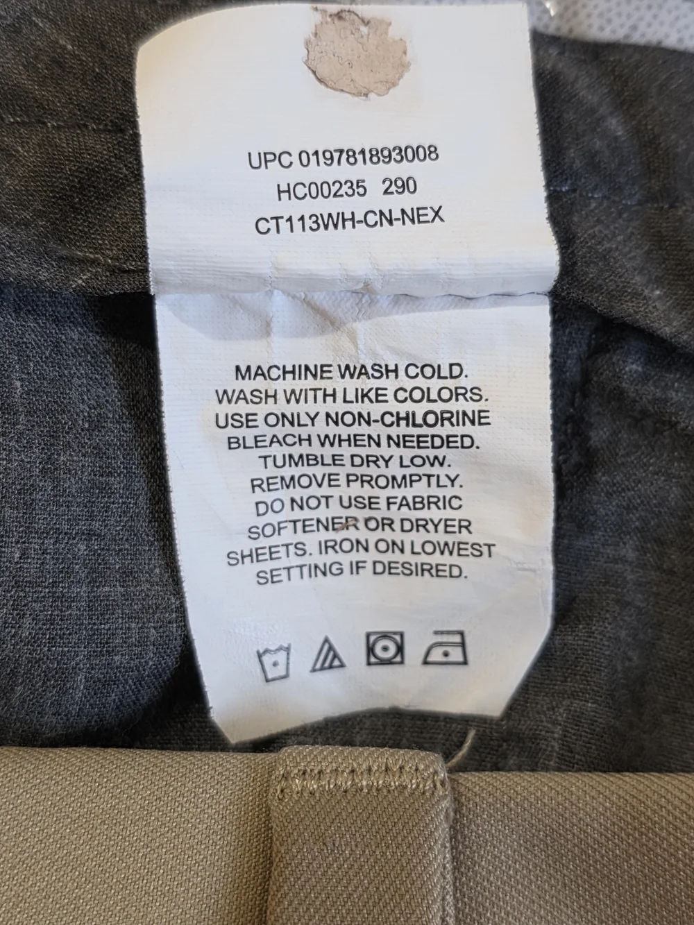 Haggar Cool 18 Pro Khaki Pants Men’s 38x30 Classic Fit